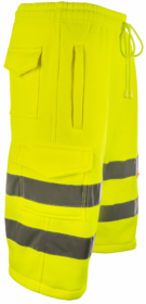A photo of EN20471 Yellow Hi Vis Shorts
