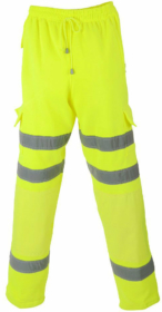 A photo of Yellow Superior Hi Vis Joggers EN20471
