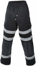 A photo of Black Superior Hi Vis Joggers