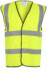 A photo of Yellow Short Hi Vis Vest EN20471