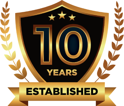 Established 10 Years motif
